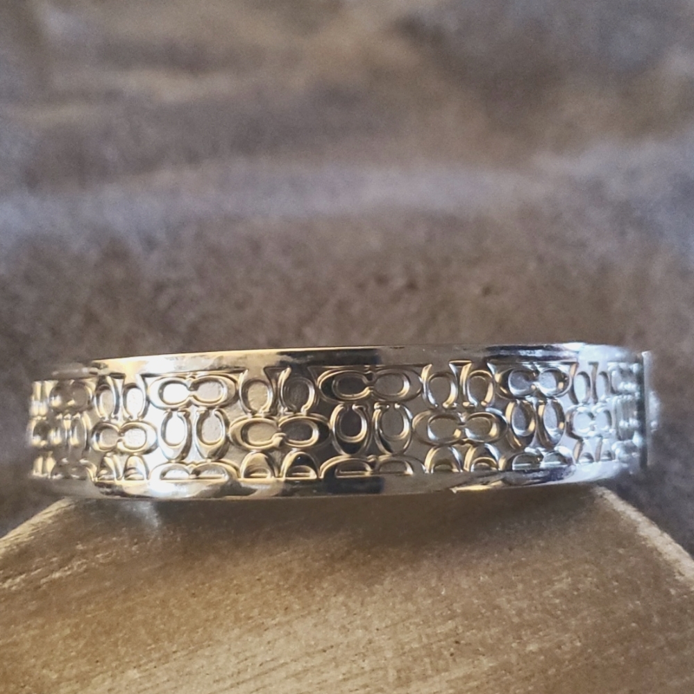Authentic Coach Silver Tone Bracelet - image 1